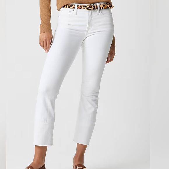 J. Crew Denim - J. Crew White High Rise Crop Flare Jean Size 27 Petite